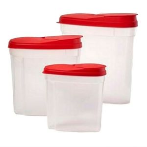 Food Storage Containers (3) Cereal Rice Pasta Dispenser